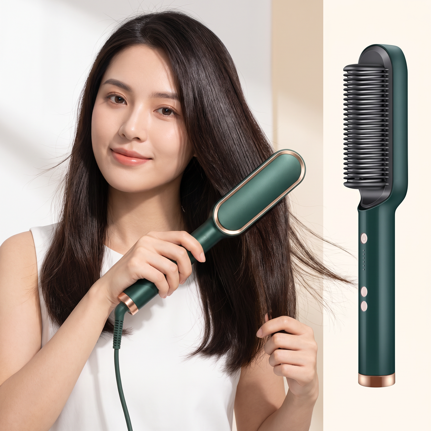 SilkGlow™ - 4 en 1, Cabello liso, suave y brillante en minutos