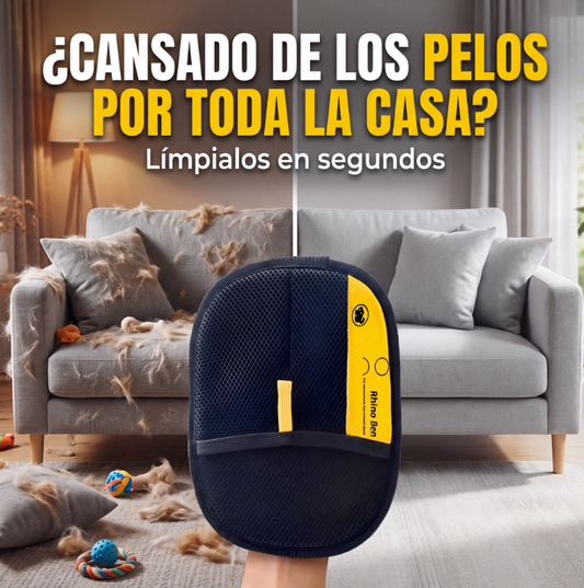 Guante Quitapelos para Muebles y Ropa – Reutilizable para Perros y Gatos 😺🐶