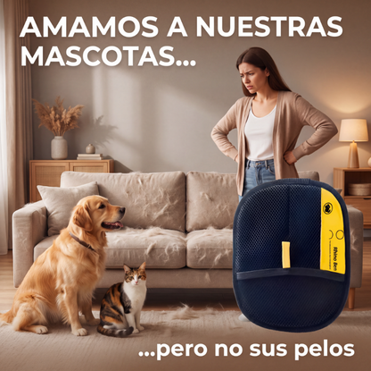 Guante Quitapelos para Muebles y Ropa – Reutilizable para Perros y Gatos 😺🐶