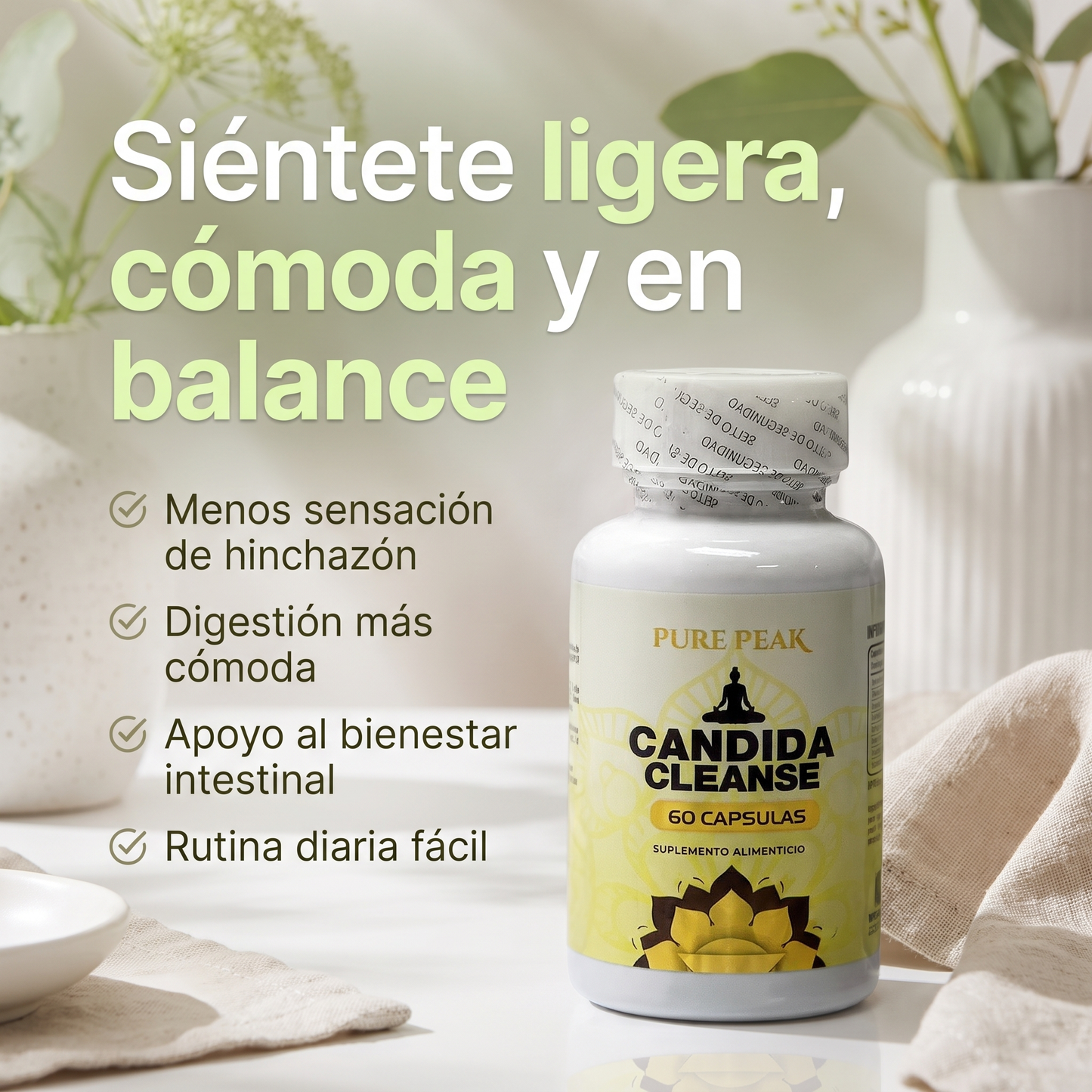 🌿 CANDIDA CLEANSE -🍄  Limpieza intestinal profunda para reducir hinchazón y mejorar tu digestión